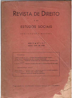 Revista de direito e dos estudos sociais