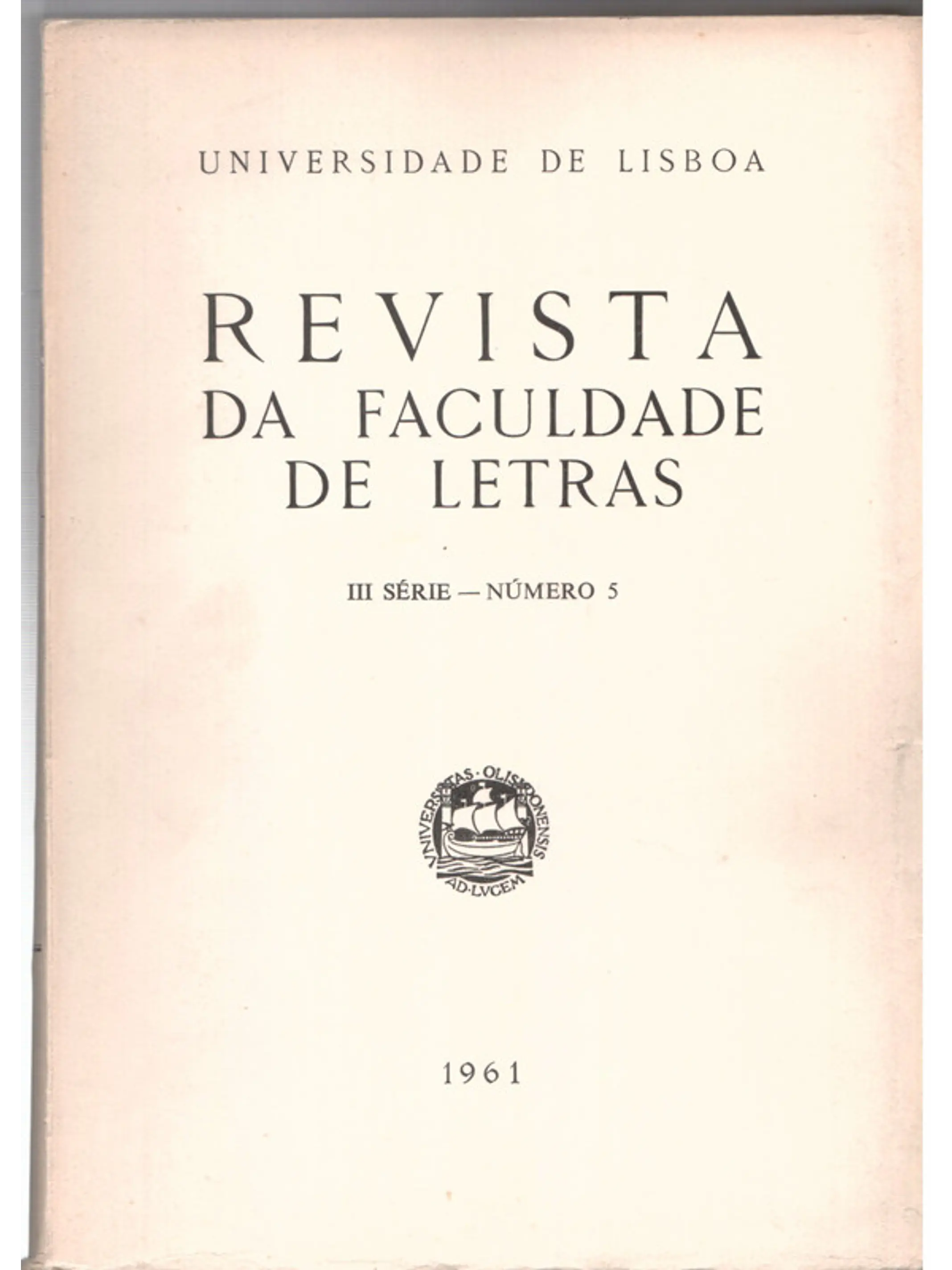 Revista da faculdade de letras - numero 5 1
