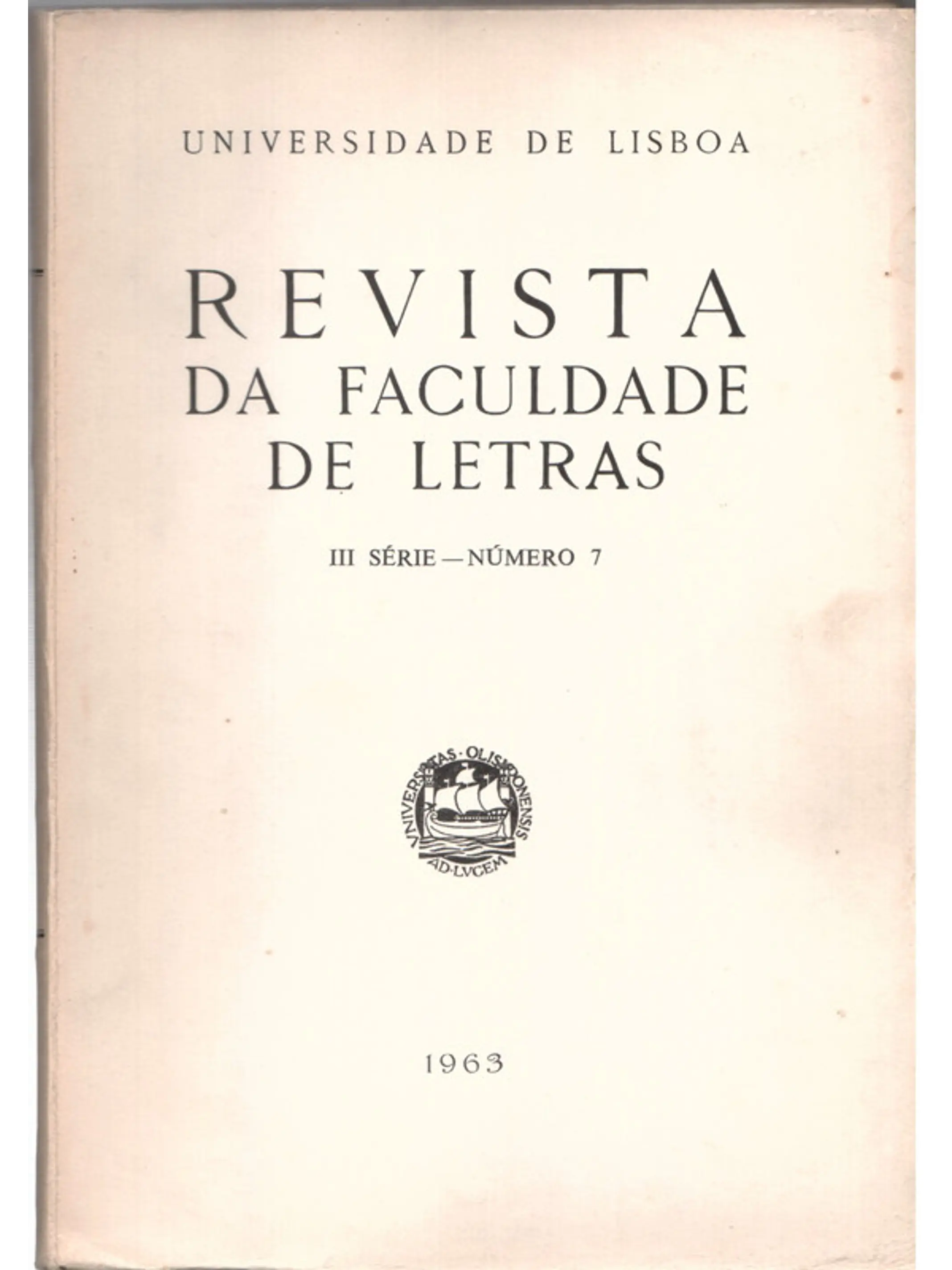 Revista da faculdade de letras - numero 7 1