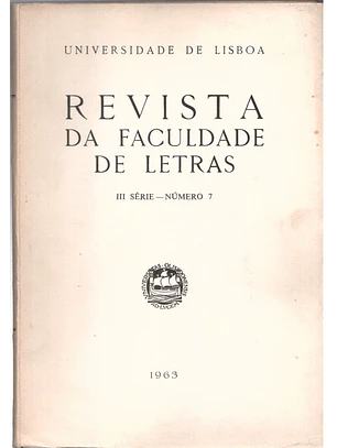 Revista da faculdade de letras - numero 7