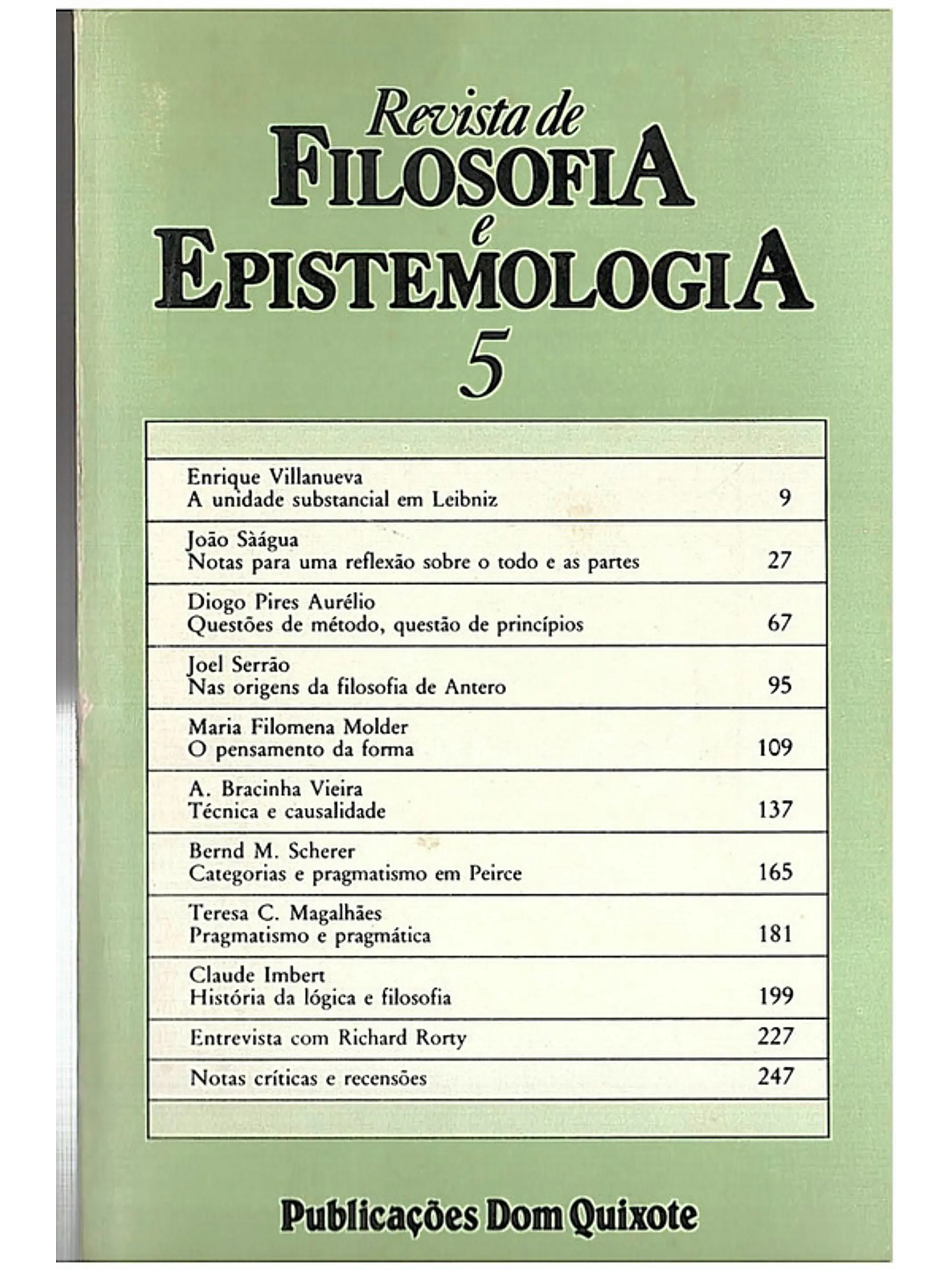 Revista de filosofia e epistemologia 1