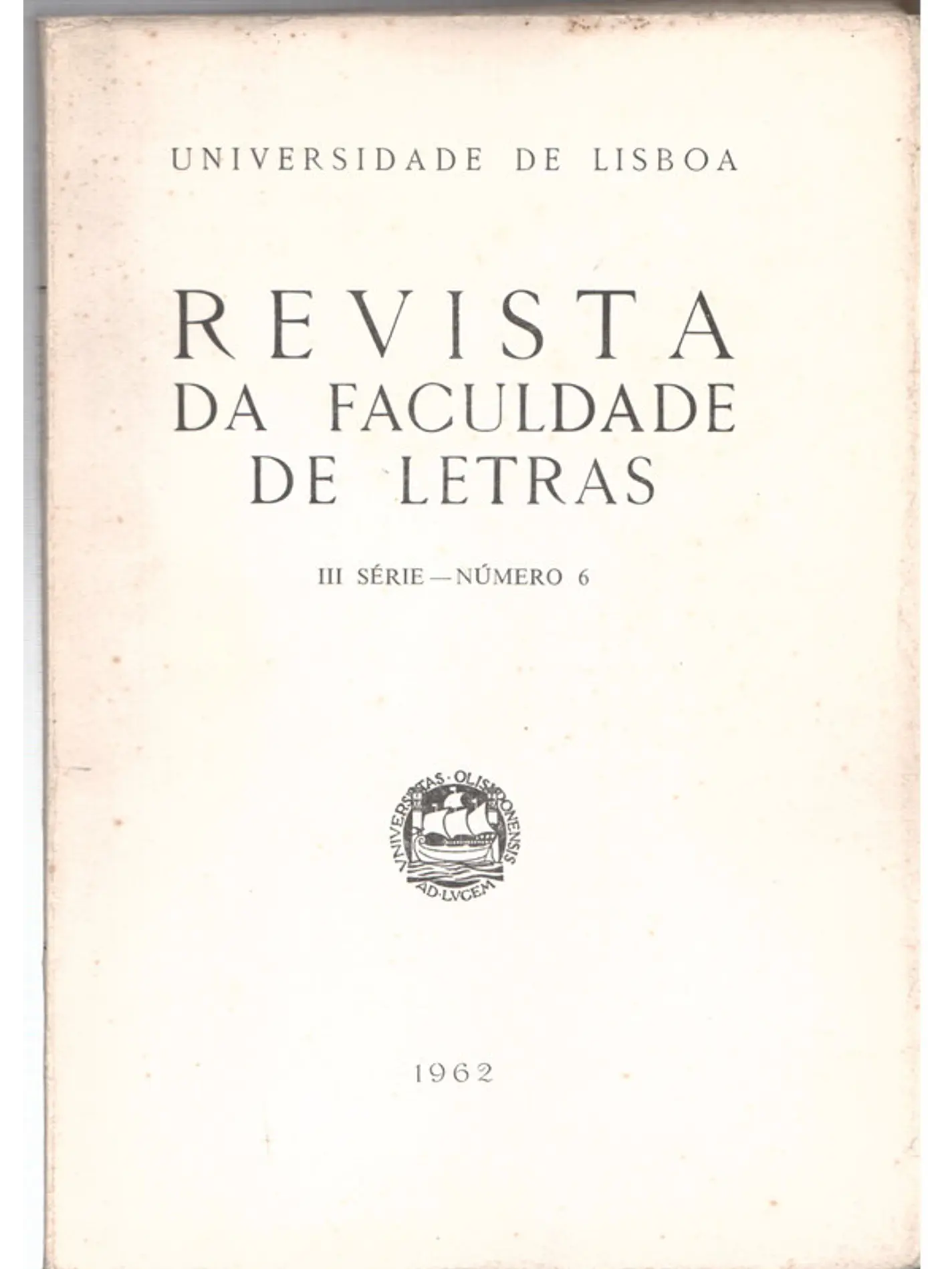 Revista da faculdade de letras - numero 6 1