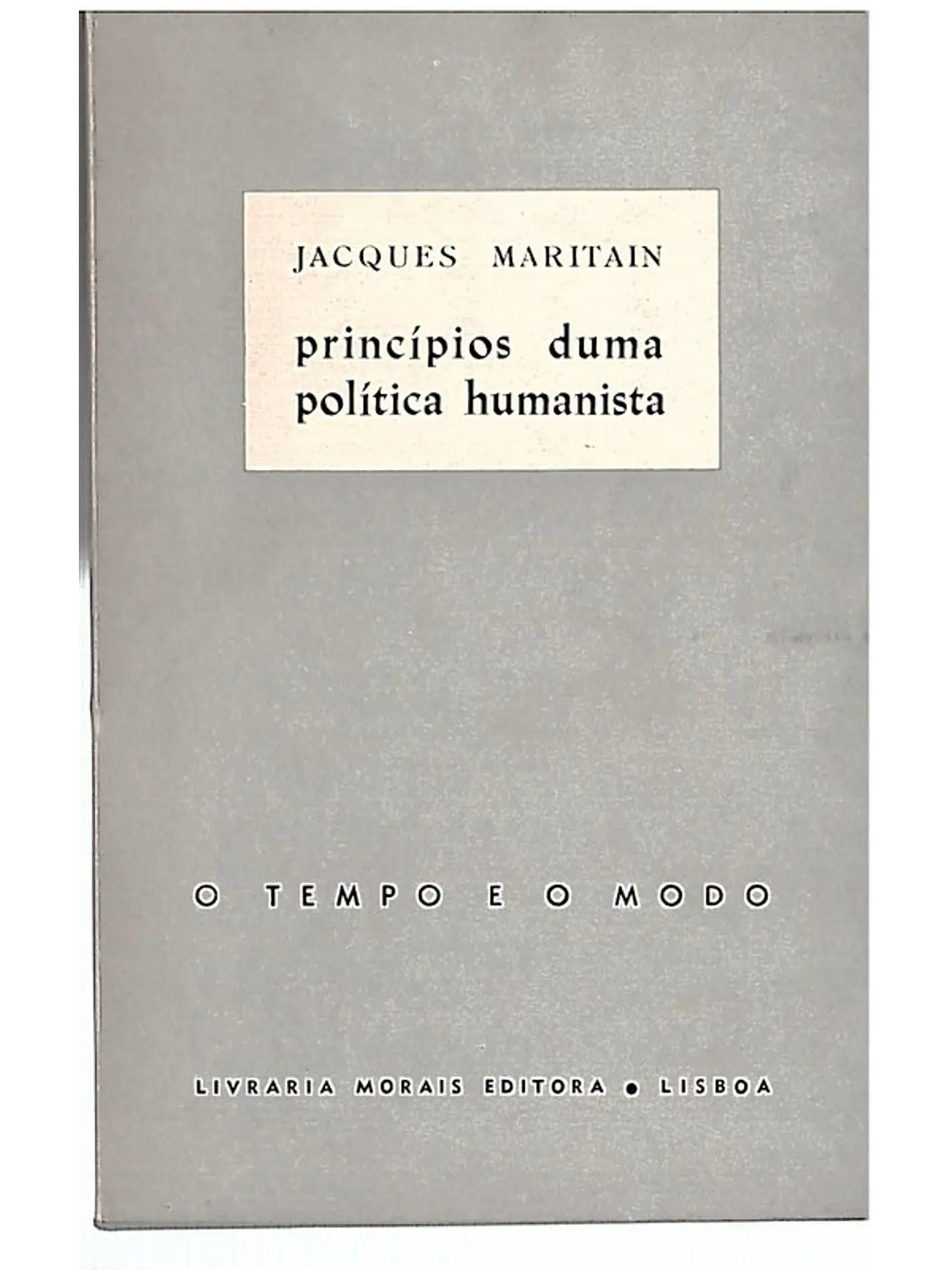 Princípios duma politica humanista 1