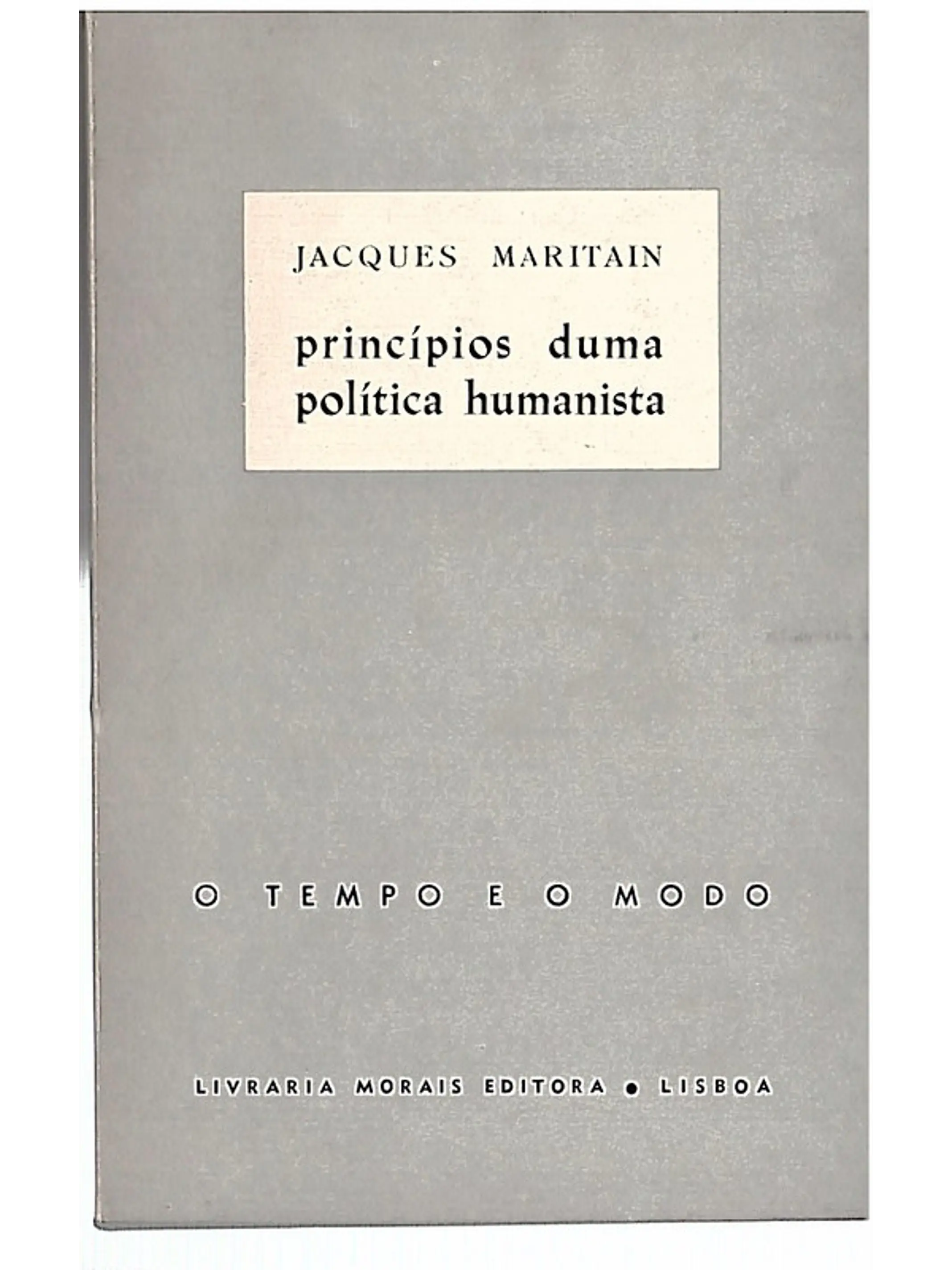 Princípios duma politica humanista 1