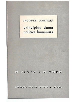 Princípios duma politica humanista