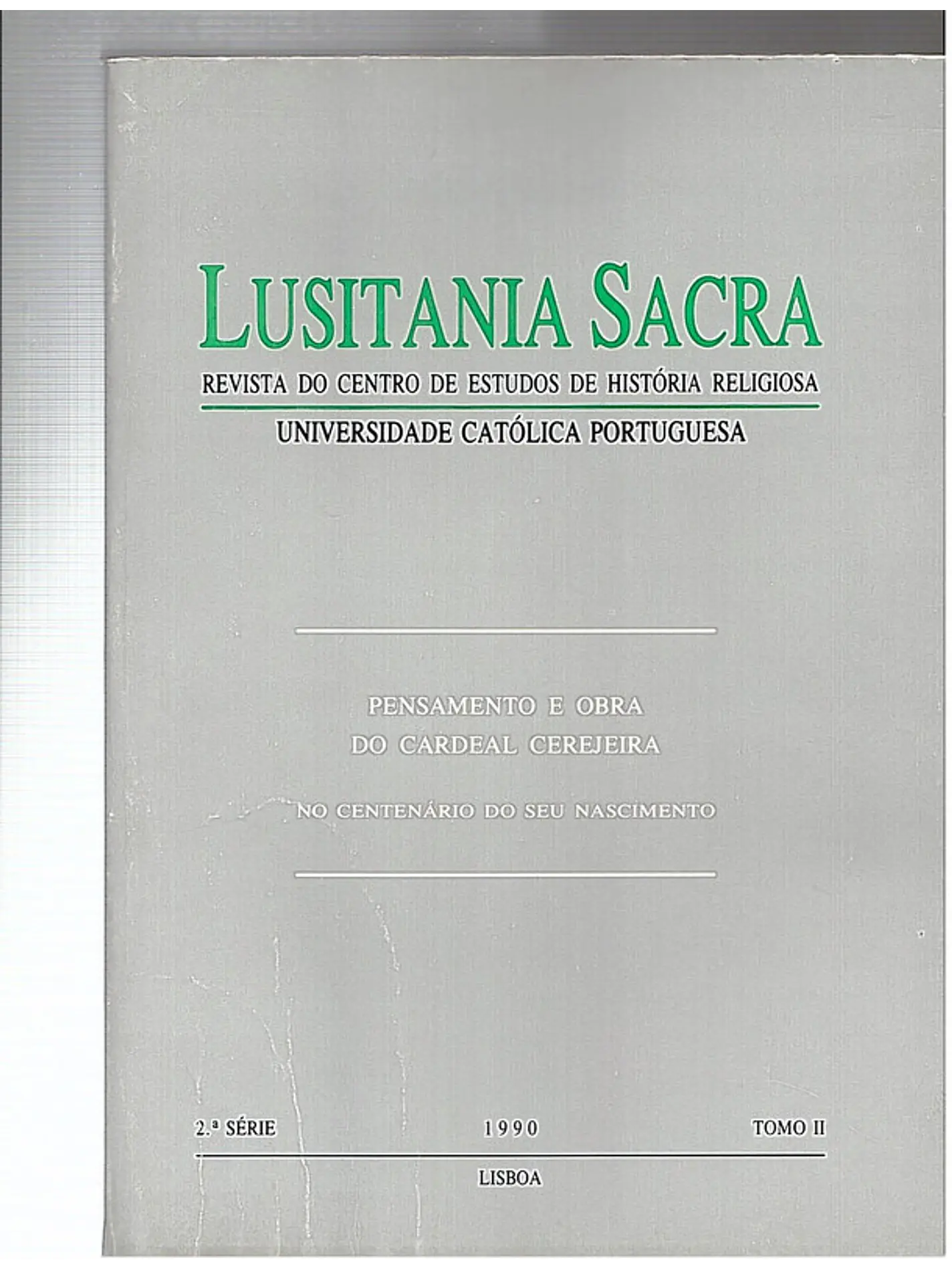 Pensamento e obra do Cardeal Cerejeira (vol 2) 1