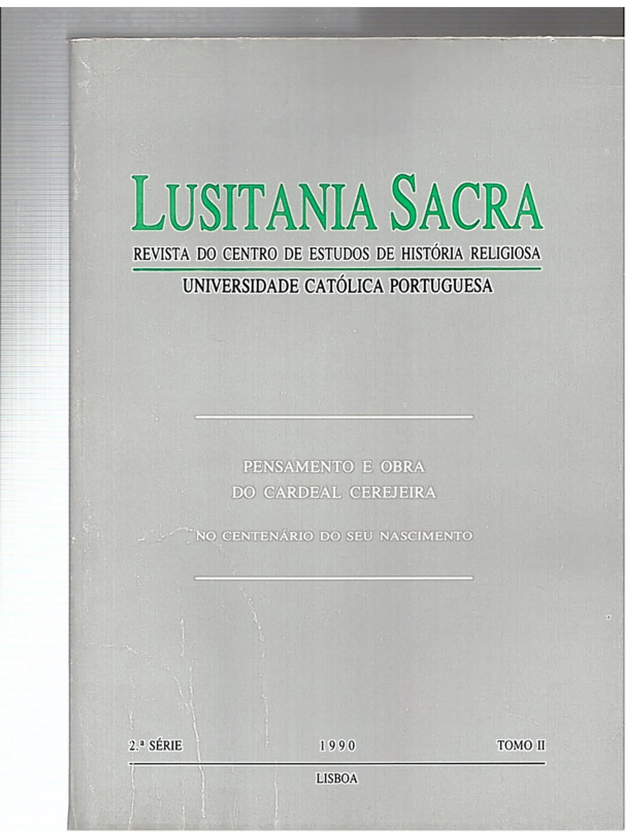 Pensamento e obra do Cardeal Cerejeira (vol 2) 1