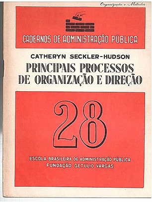 Principais processos de organização e direção