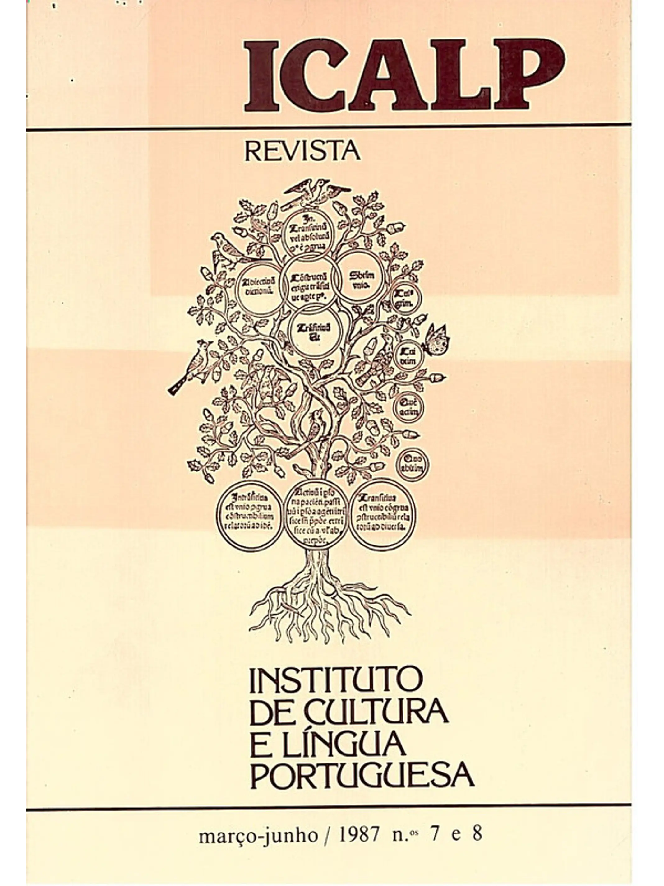 Revista do Instituto de cultura e língua portuguesa n° 7 e 8 1
