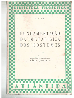 Fundamentação da metafísica dos costumes