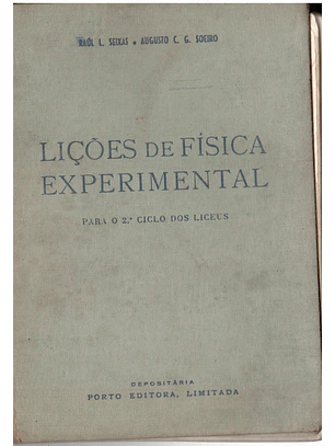 Lições de física experimental para o segundo ano dos liceus