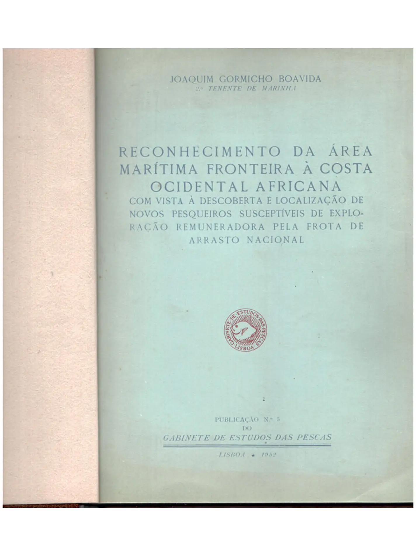 Reconhecimento da área marítima fronteira à Costa ocidental Africana 1