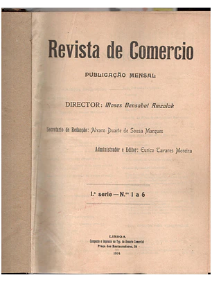 Revista de comércio Volume um a 6