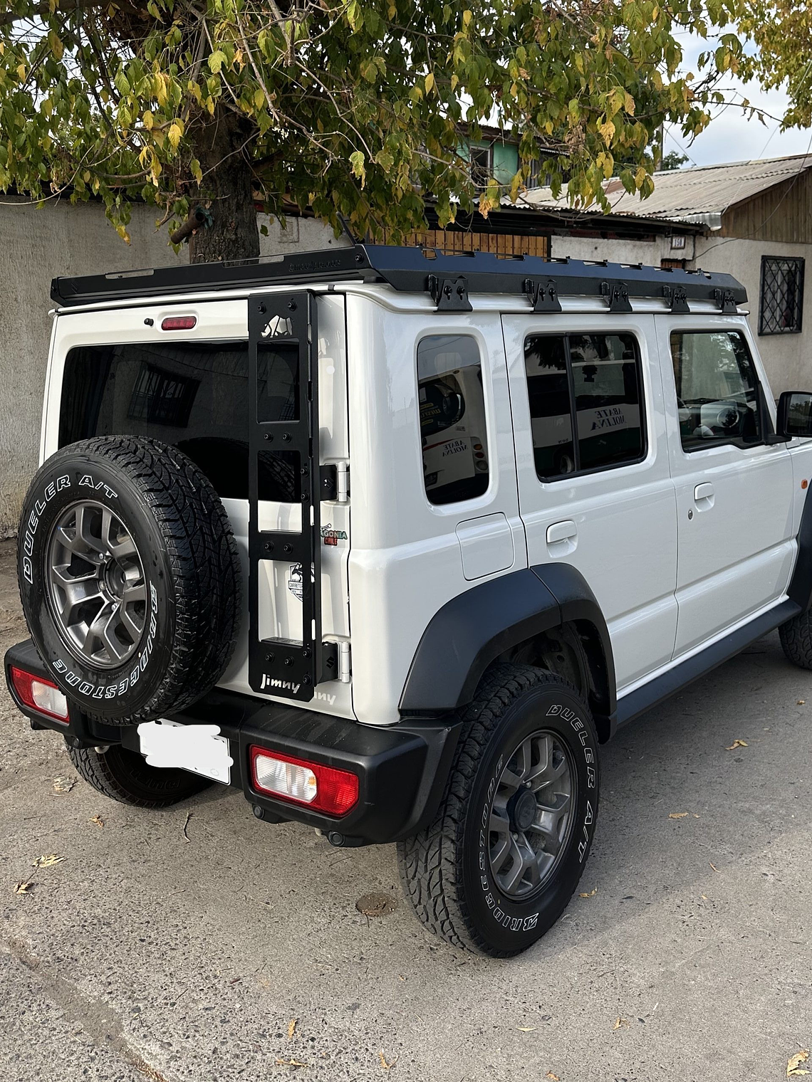 Kit jimny (5 Puertas) Rack de techo + Escalera  1