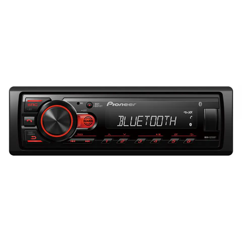 Radio 1 Din Pioneer Modelo MVH-S235BT Panel Fijo 2