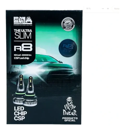Kit Ampolletas Turbo Led R8 6000LM