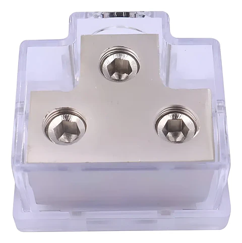 Bloque Distribuidor De Corriente 1 A 2 Car Audio