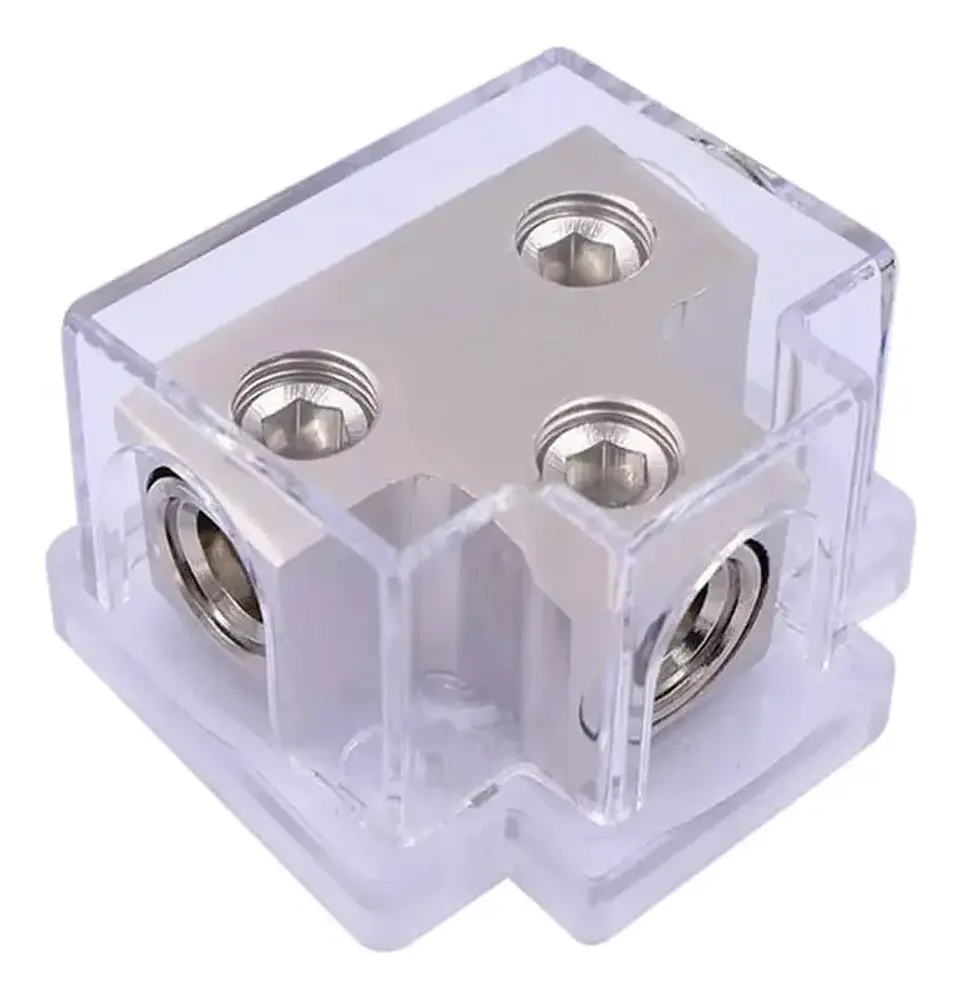 Bloque Distribuidor De Corriente 1 A 2 Car Audio 2