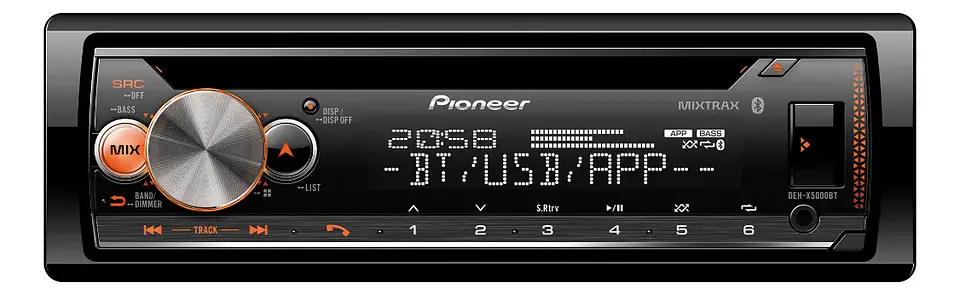 Radio Pioneer 1 Din Cd Bluetooth Deh-x5000bt 2
