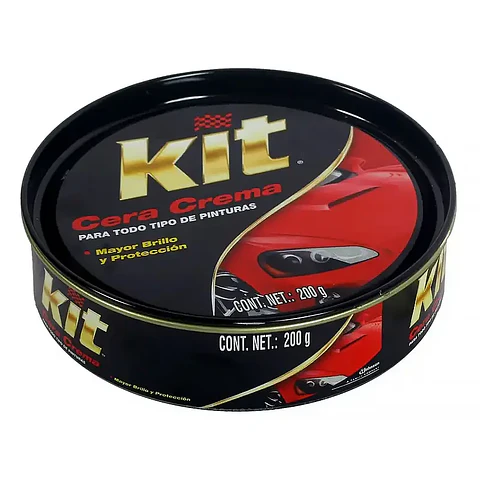 Cera para auto crema 200 gr KIT