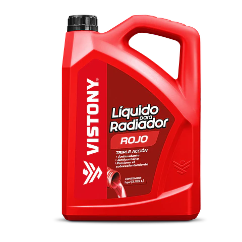 LÍQUIDO PARA RADIADOR ROJO 3.7L VISTONY
