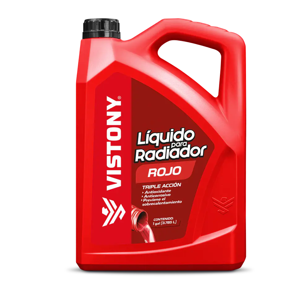 LÍQUIDO PARA RADIADOR ROJO 3.7L VISTONY 1