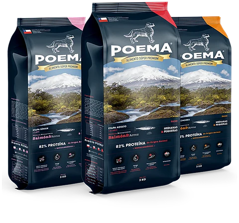 POEMA PERRO SENIOR RAZAS PEQUEÑAS Y MEDIANAS SALMON