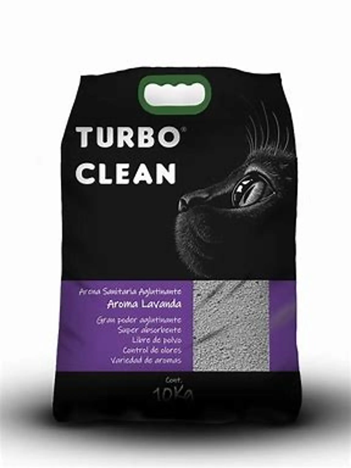 ARENA SANITARIA AGLUTINANTE 10 KG TURBO CLEAN AROMA LAVANDA 1