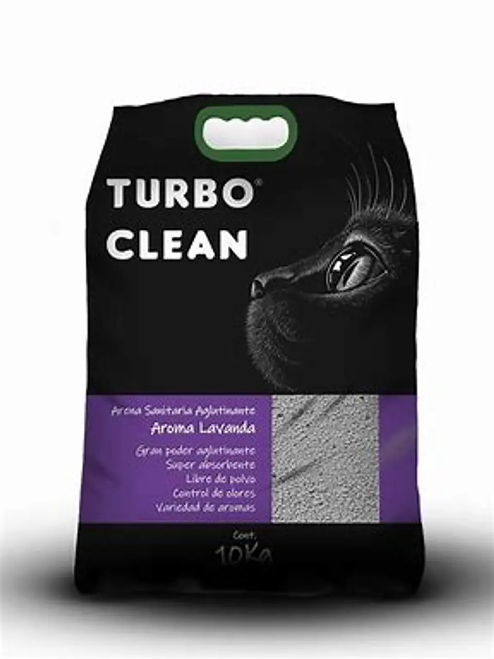 ARENA SANITARIA AGLUTINANTE 10 KG TURBO CLEAN AROMA LAVANDA 1