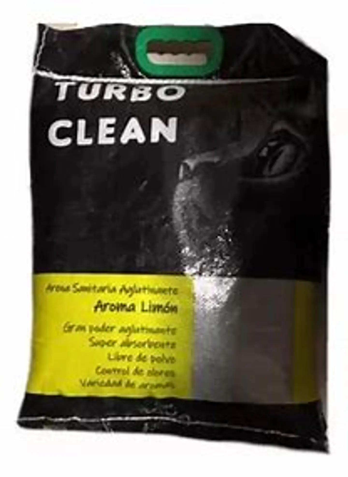 ARENA SANITARIA AGLUTINANTE DE 10 KG TURBO CLEAN AROMA LIMON 1