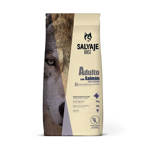 SALVAJE ADULTO CON SALMÓN 15 KG ALIMENTO PARA PERRO