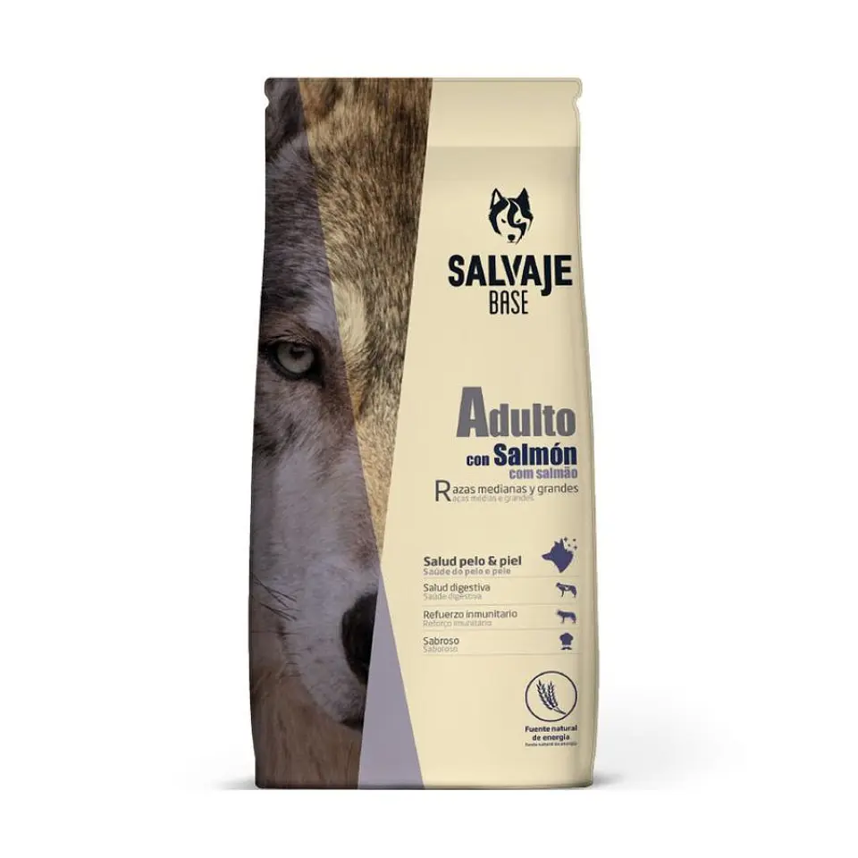 SALVAJE ADULTO CON SALMÓN 15 KG ALIMENTO PARA PERRO 1