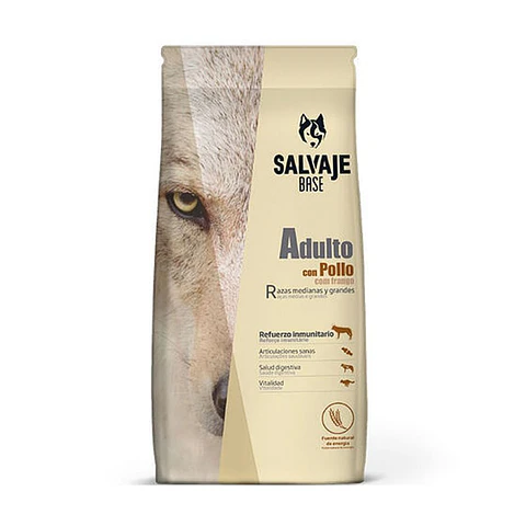 SALVAJE ADULTO CON POLLO 15 KG ALIMENTO PARA PERRO