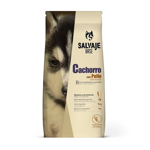 SALVAJE CACHORRO CON POLLO 15 KG ALIMENTO PARA PERRO