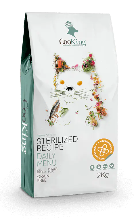 ALIMENTO PARA GATO PREMIUM CAT FOOD ESTERILIZADO CHICKEN COOKING 2KG