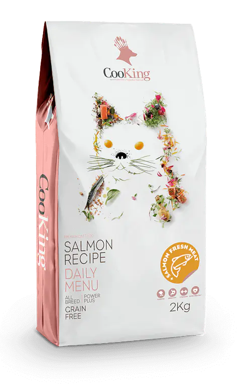 ALIMENTO PARA GATO PREMIUM CAT FOOD SALMON RECIPE COOKING 2KG