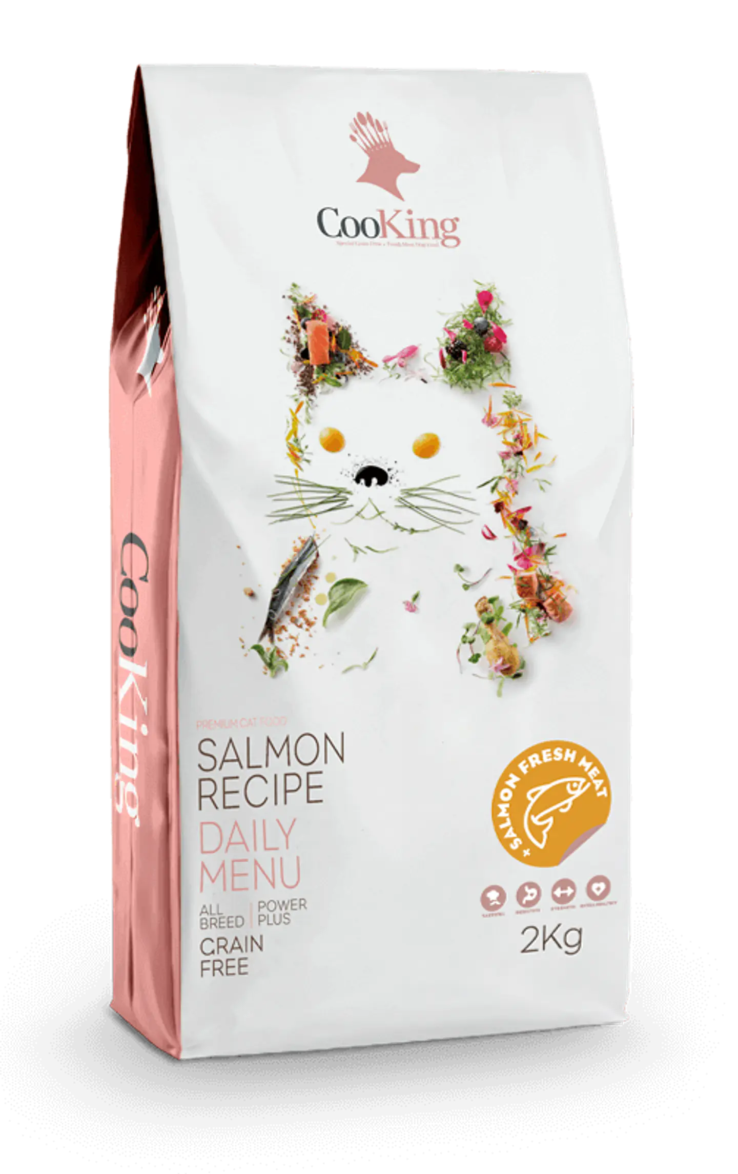 ALIMENTO PARA GATO PREMIUM CAT FOOD SALMON RECIPE COOKING 2KG 1