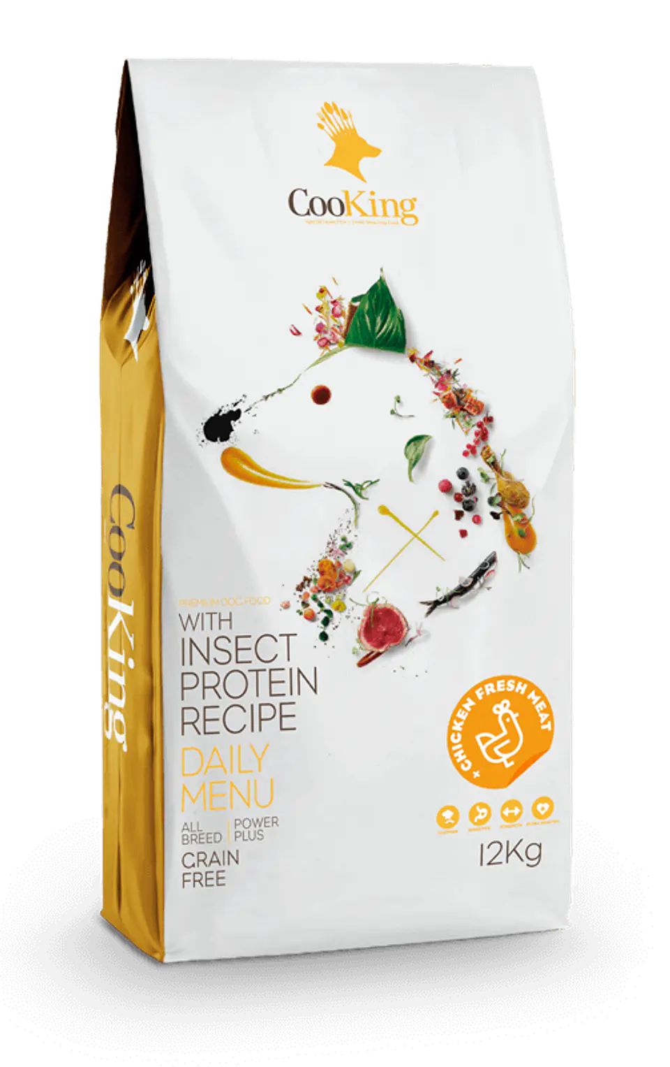 ALIMENTO PARA PERRO PREMIUM DOG FOOD INSECT PROTEIN COOKING 2KG 1