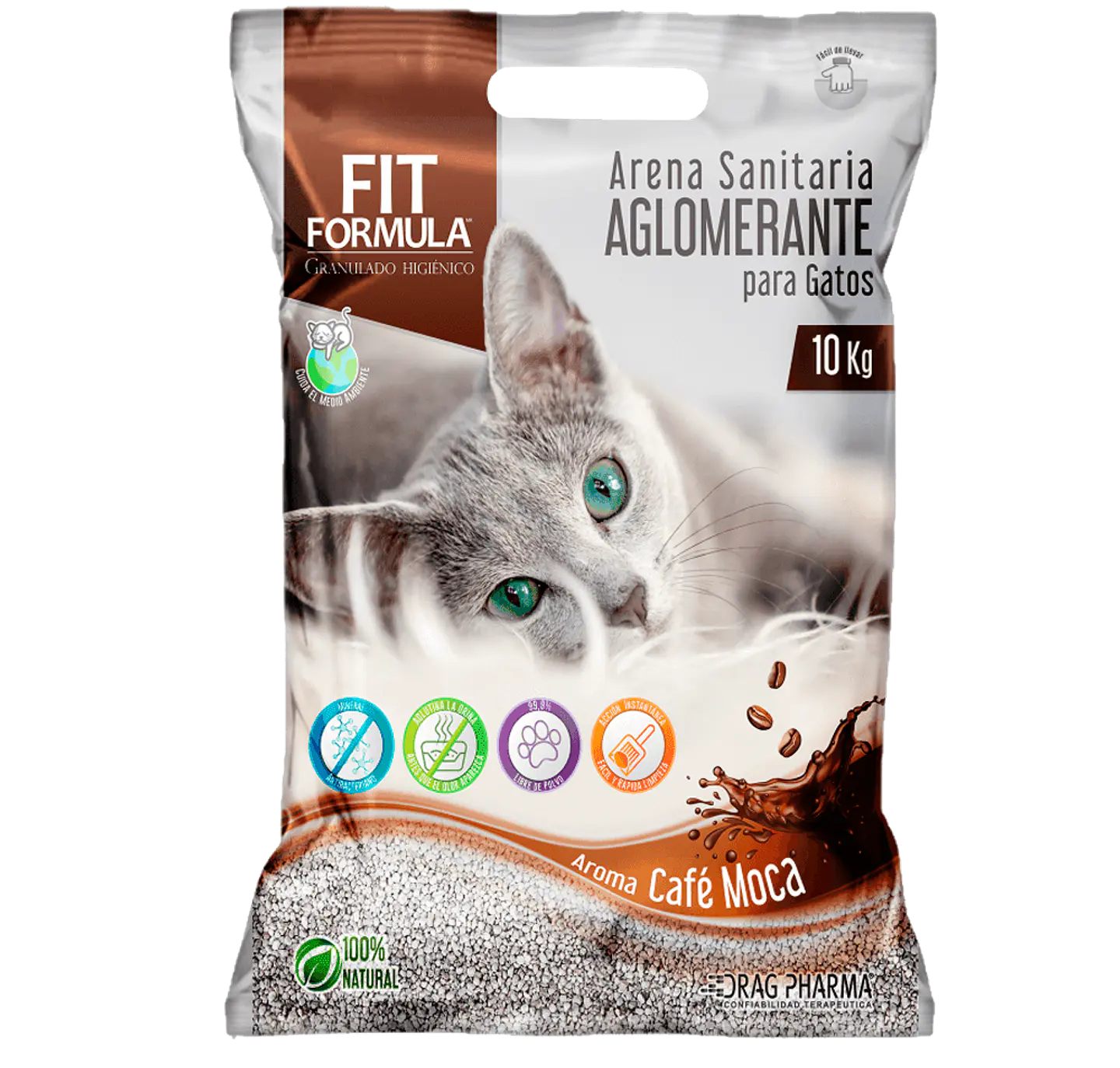 ARENA SANITARIA AGLUTINANTE 10 KG FIT VARIEDAD DE AROMA 1