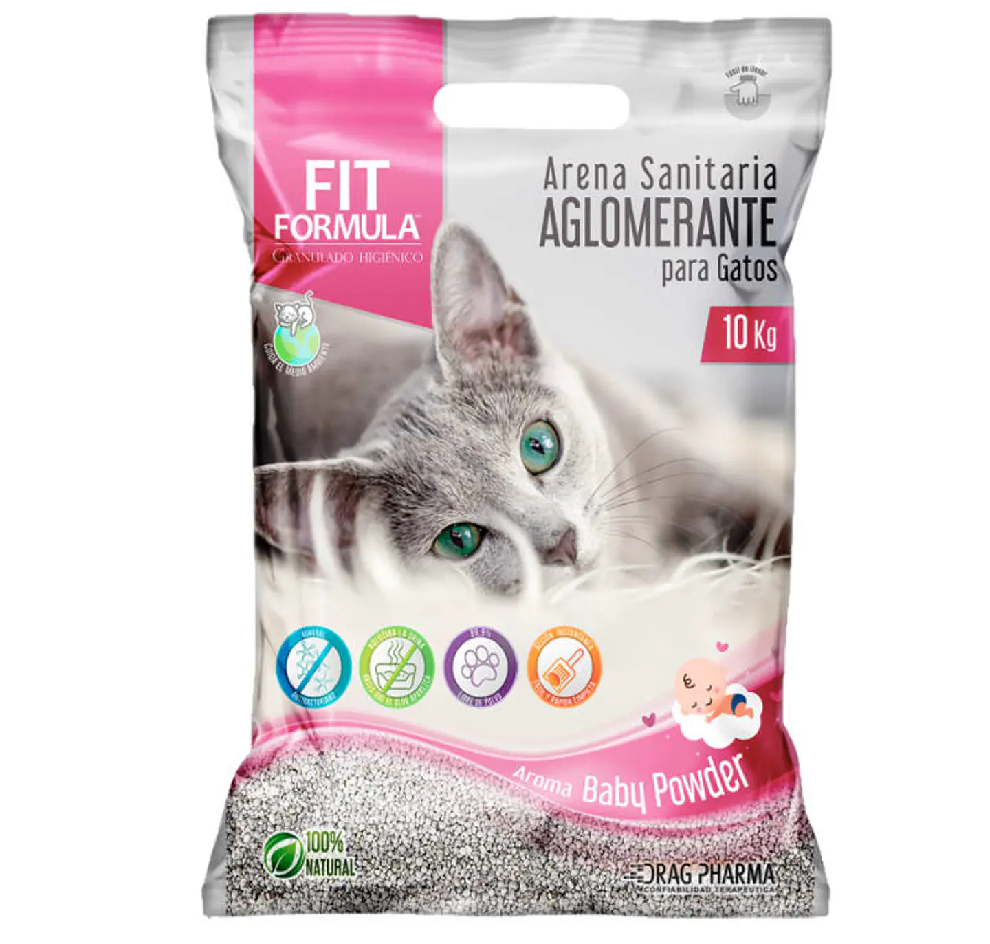 ARENA SANITARIA AGLUTINANTE 10 KG FIT VARIEDAD DE AROMA 2