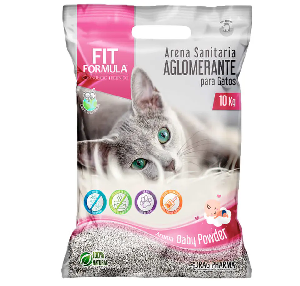 ARENA SANITARIA AGLUTINANTE 10 KG FIT VARIEDAD DE AROMA 2
