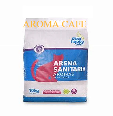 ARENA SANITARIA AGLUTINANTE STAY HAPPY AROMA CAFE