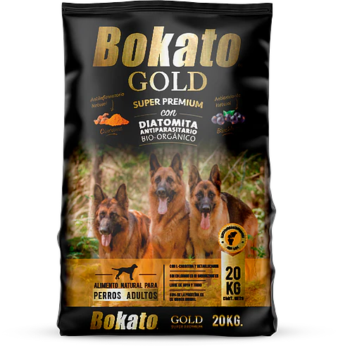 BOKATO ADULTO GOLD CON DIATOMITA ANTIPARASITARIO NATURAL