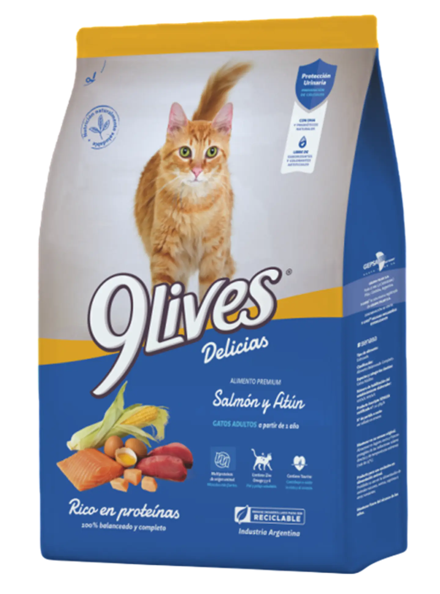 ALIMENTO PARA GATO ADULTO 9LIVES 8KG ATUN SALMON 1
