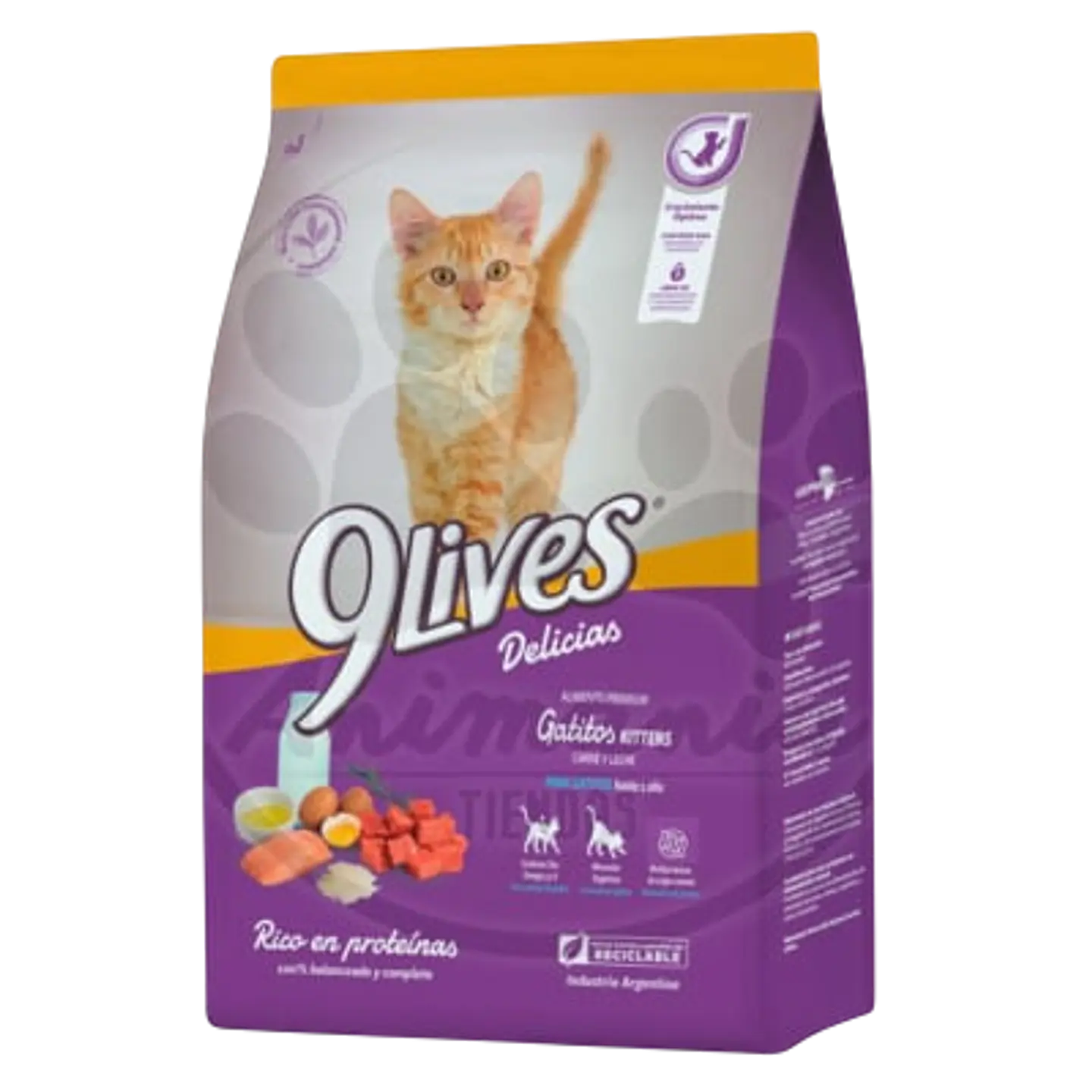 ALIMENTO PARA GATITO/KITTEN 9LIVES 8KG CARNE-LECHE 1