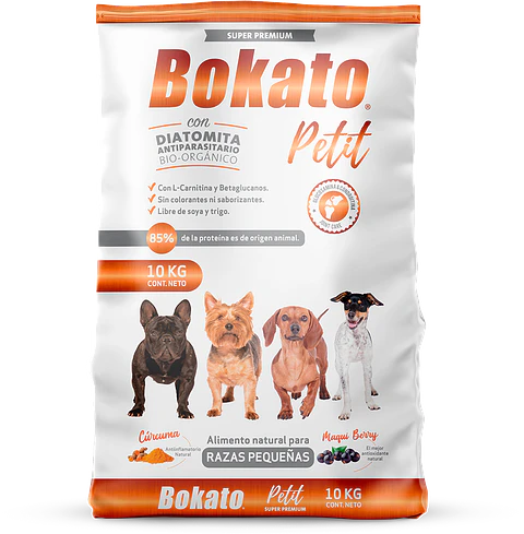 BOKATO ADULTO PETIT CON DIATOMITA ANTIPARASITARIO NATURAL
