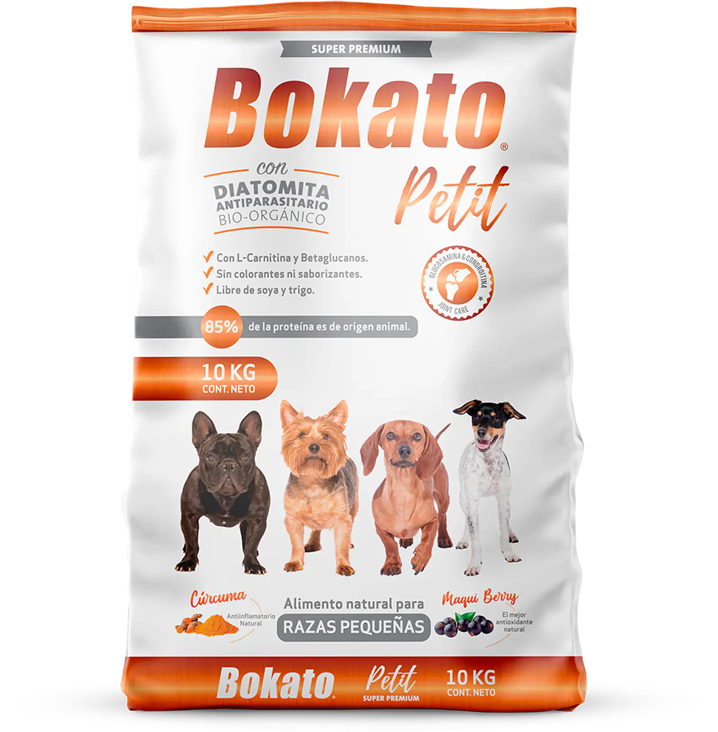 BOKATO ADULTO PETIT CON DIATOMITA ANTIPARASITARIO NATURAL 1