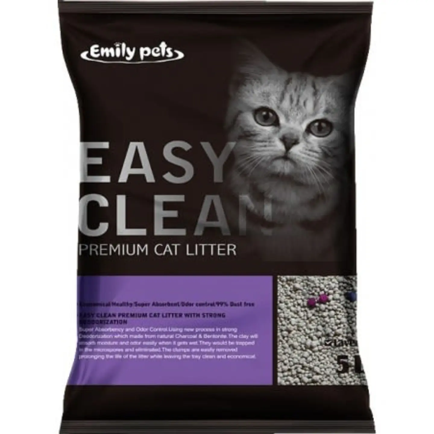 ARENA SANITARIA AGLUTINANTE 20KG EASY CLEAN AROMA LAVANDA 1