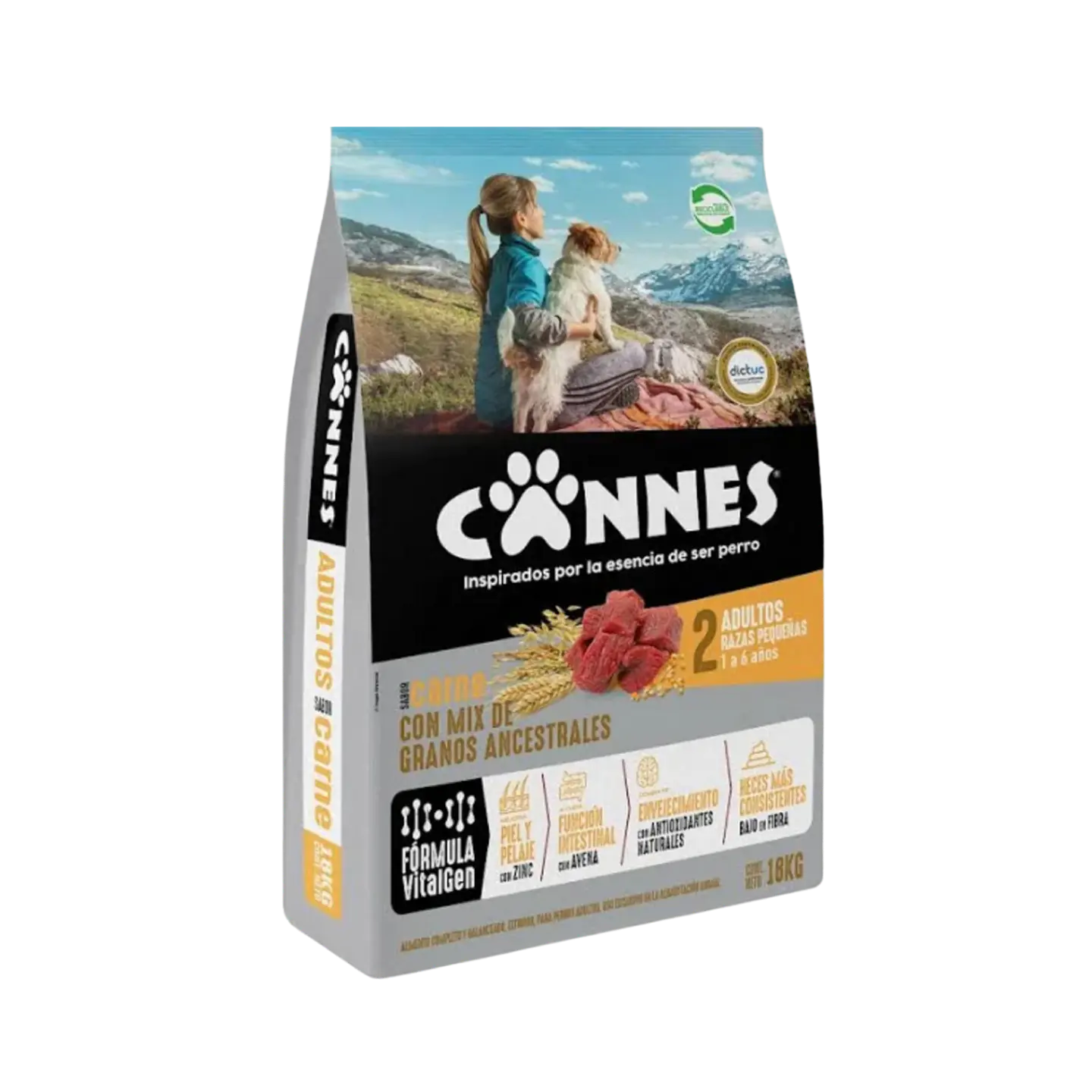 CANNES ALIMENTO PARA PERRO ADULTO RAZAS PEQUEÑAS 18 KG 1