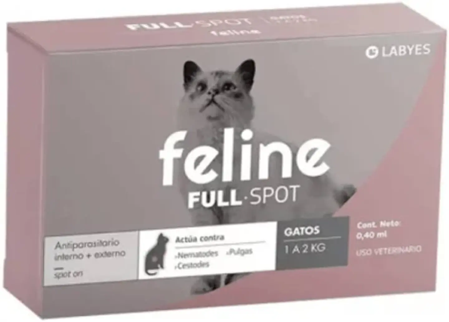 FELINE FULL SPOT 1 A 2KG 0,4 ML ANTIPARASITARIO INTERNO Y EXTERNO 1
